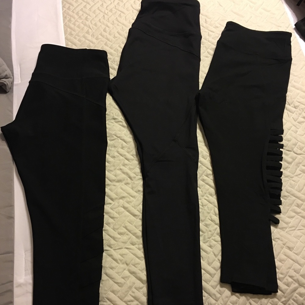 Black workout leggings S and M